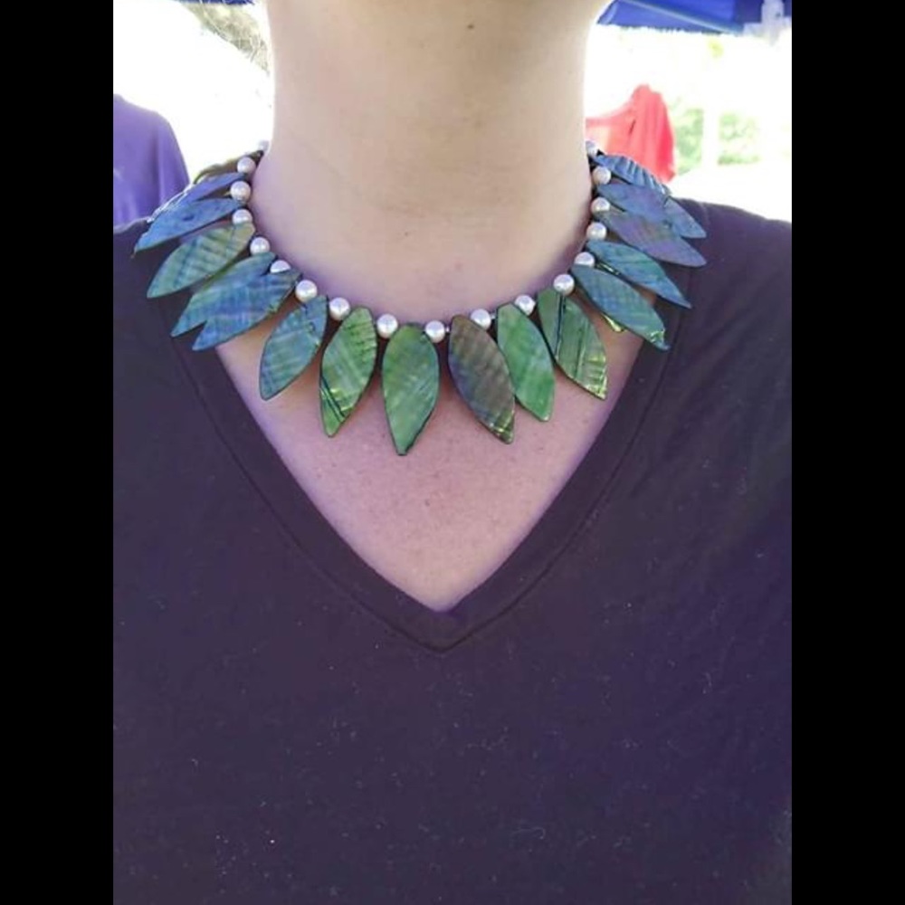 Gorgeous Genuine Pearl Choker Necklace, 18 inches